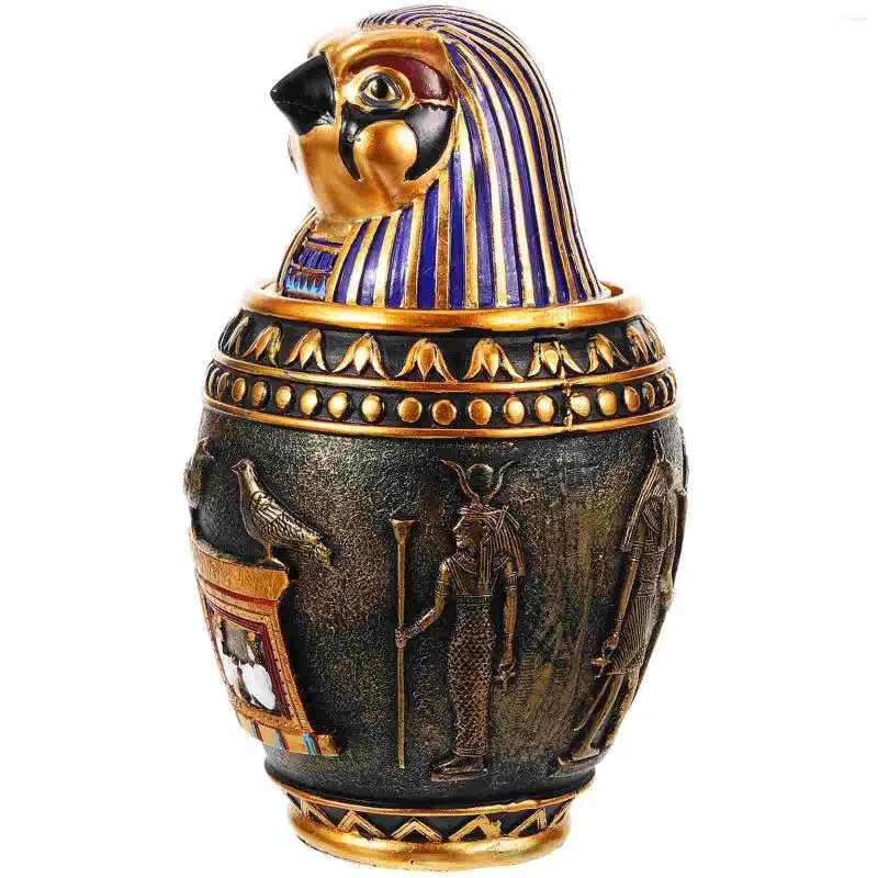 Vases Coffin Egyptian Urn Present Pet Humans Memorials Small Urns Resin Delicate Ash Can