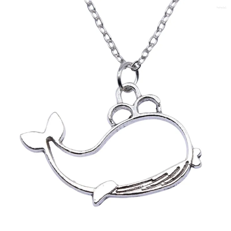 Colliers de pendentif 1PCS Chaîne de baleine creuse pour hommes accessoires de bricolage