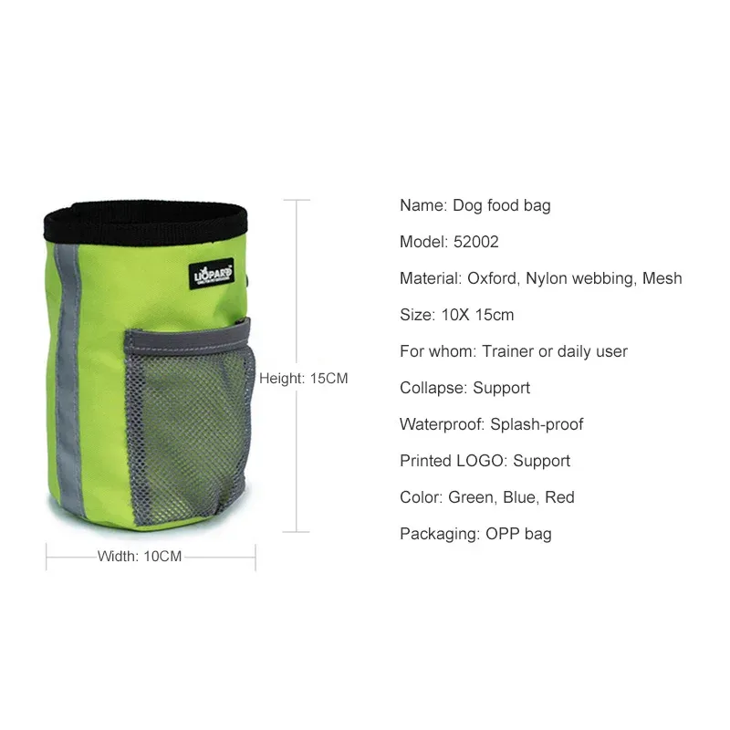 Haustierhund Training Beutel behandeln Taschen Haustier Futtertasche Pocket Bud Welpe Belohnung Taillenbeutel Agilität Köder Trainingstaschen Taille Lagerung