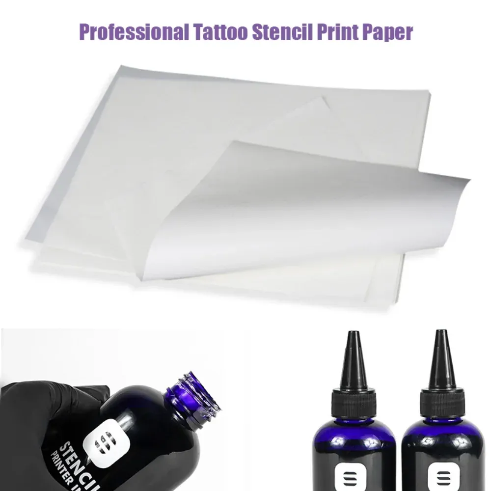 100/200/500pcs Tattoo SPORCH PAPIER IMPRESSION A4 POUR UNE NOUVELLE TECHNOLOGIE Machines de transfert d'encre de transfert de tatouage