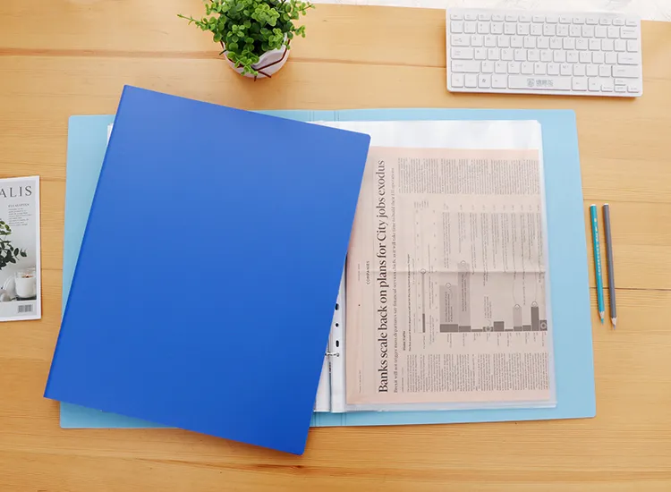 Binder Folders With Pockets, 4 Ring Binder Folder With 8K Transparent ...