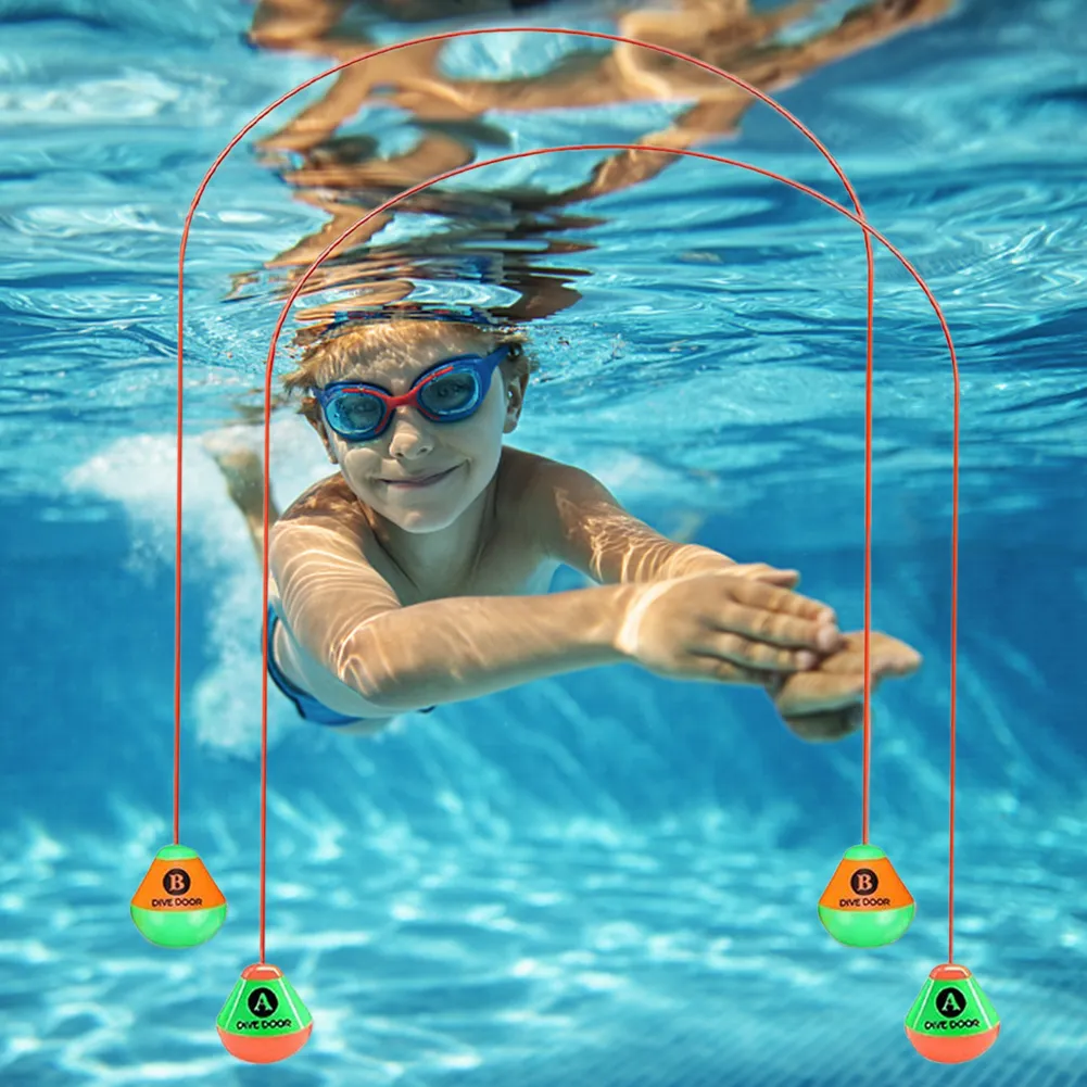 Durable PVC Diving Rings Swim Through Door Toys for Water Play from ...