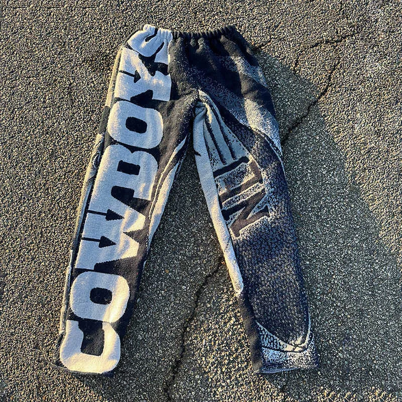 Ysjy Factory Tapestry Pants Man Trouser Plus Size Sweatpants Streetwear Mens Flare byxor