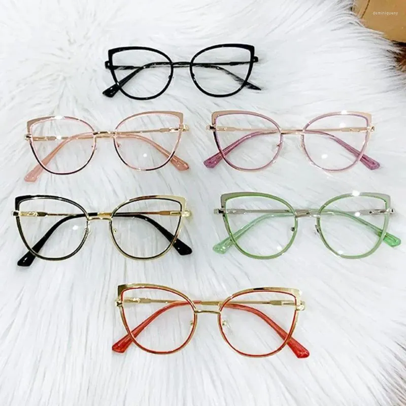 Güneş gözlüğü moda yaz kadınlar yeşil mavi ışık engelleme gözlükler optik gösteri bilgisayar göz koruma cam gözlük