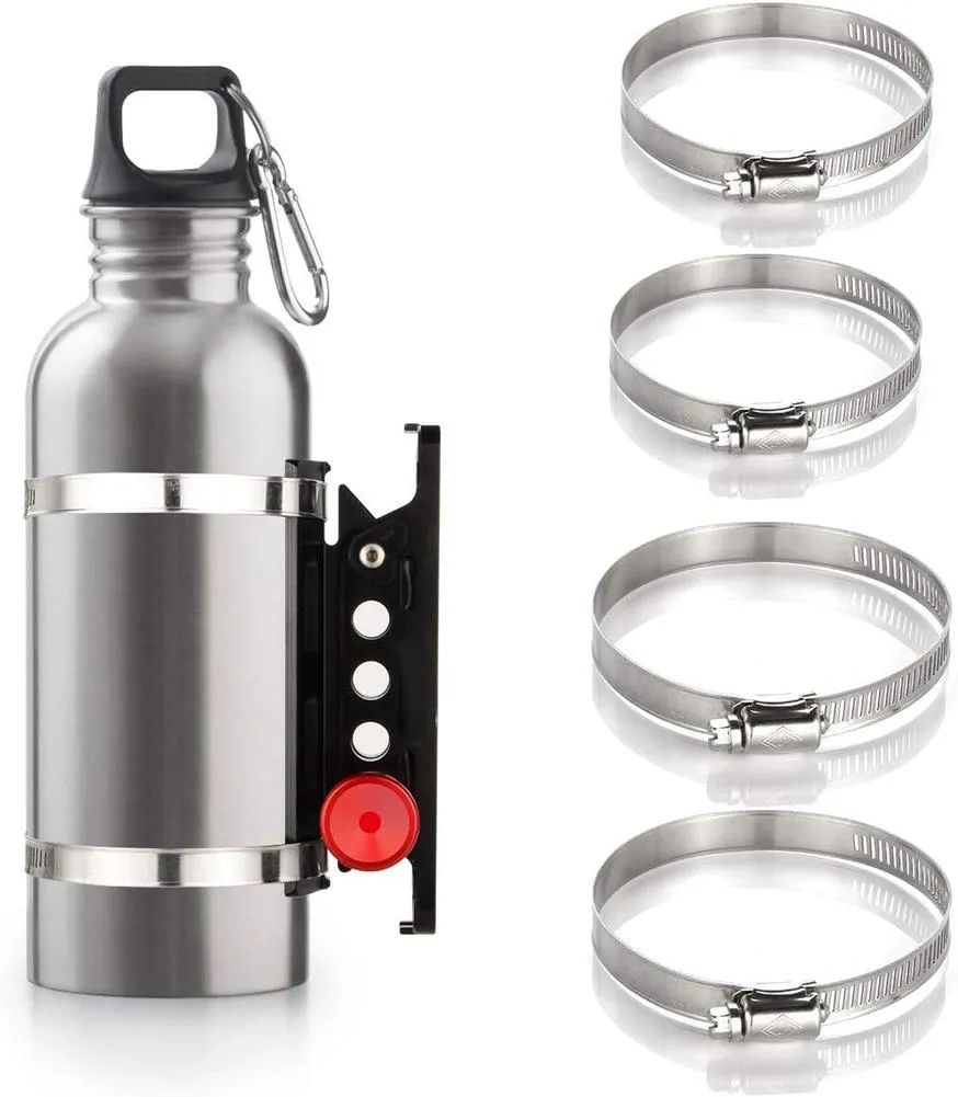 Roll Bar Fire Extinguisher Mount Holder Adjustable Quick Release Bracket Compatible For Atv / Utv / Jk / Jl Vehicle Accessories