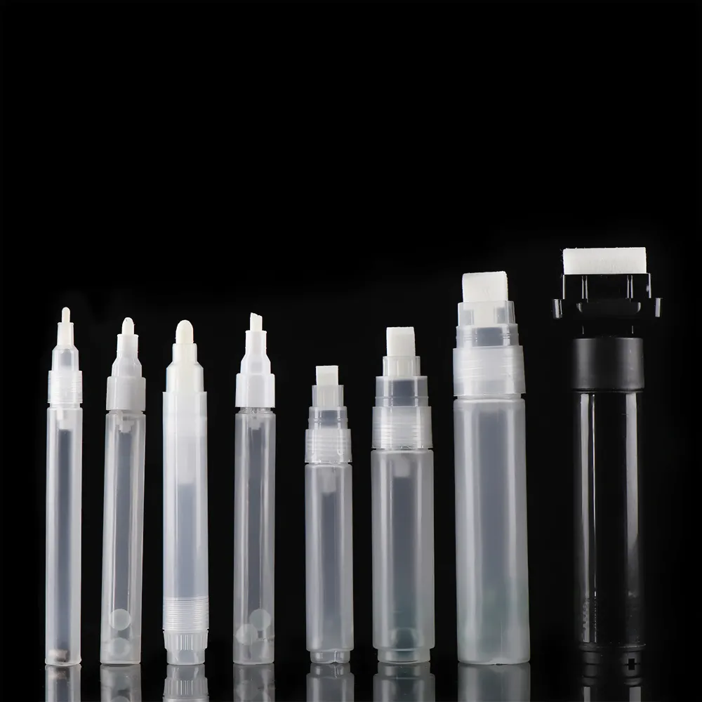 Multi-Size Refillable Empty Marker Pens, Pen Rods for DIY Liquid Chalk ...