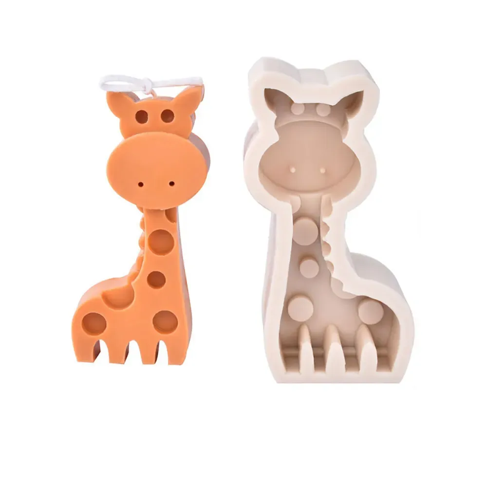 Pour le plaisir toutes sortes d'animaux Silicone Moule Dinosaur Series Moule Moule de bougies aromatiques faites à la main