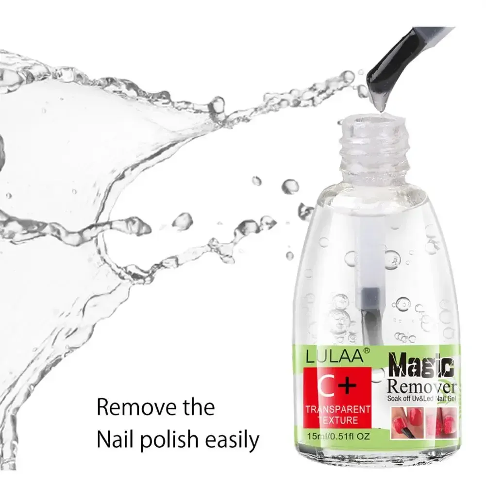 15 ml Magic Burst Remover żel żel Półpółka zmywacza lakieru do paznokci UV żel do zanurzania w akrylu czysty manicure degreaser