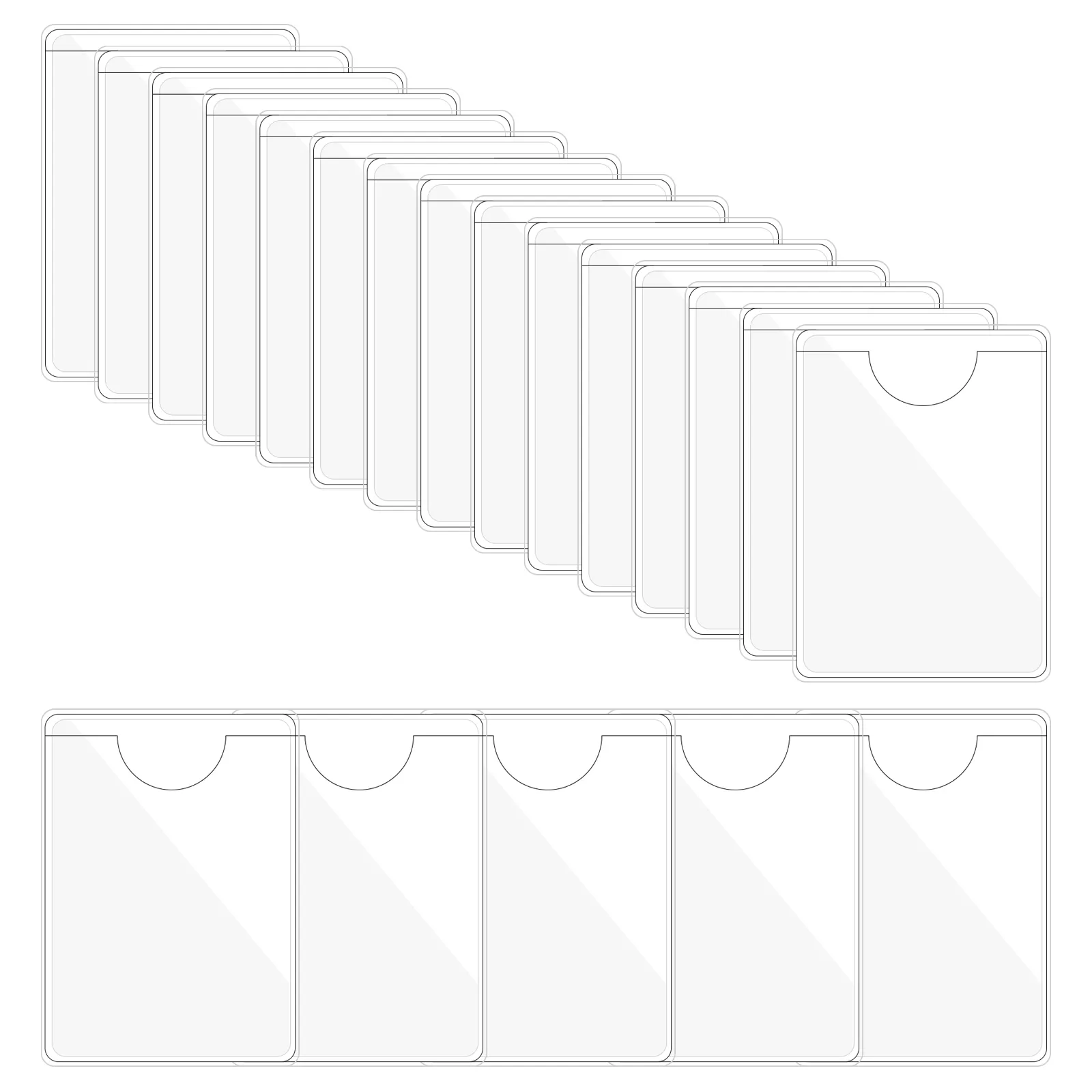 20/PVC Self-Adhesive Label Holder Card Pockets Sleeves with Top Open for  Index Cards from Dhgate Binders - price 7.14