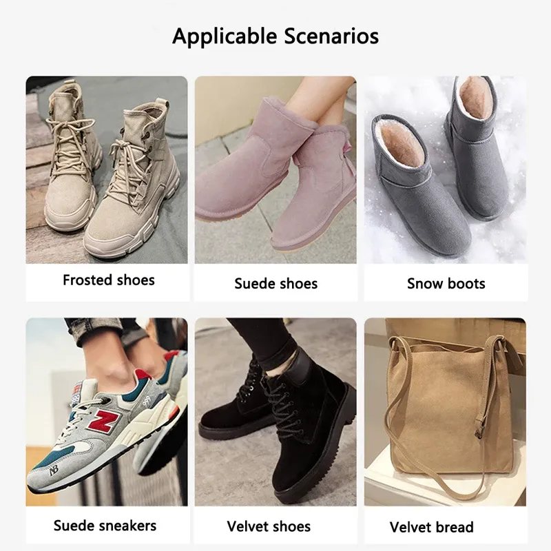 Suede Shoe Brushes Sheepskin Matte Sports Shoes Care Leather Cleaner Boot Sneakers Soft Brush Cleaning Shoes Products kit