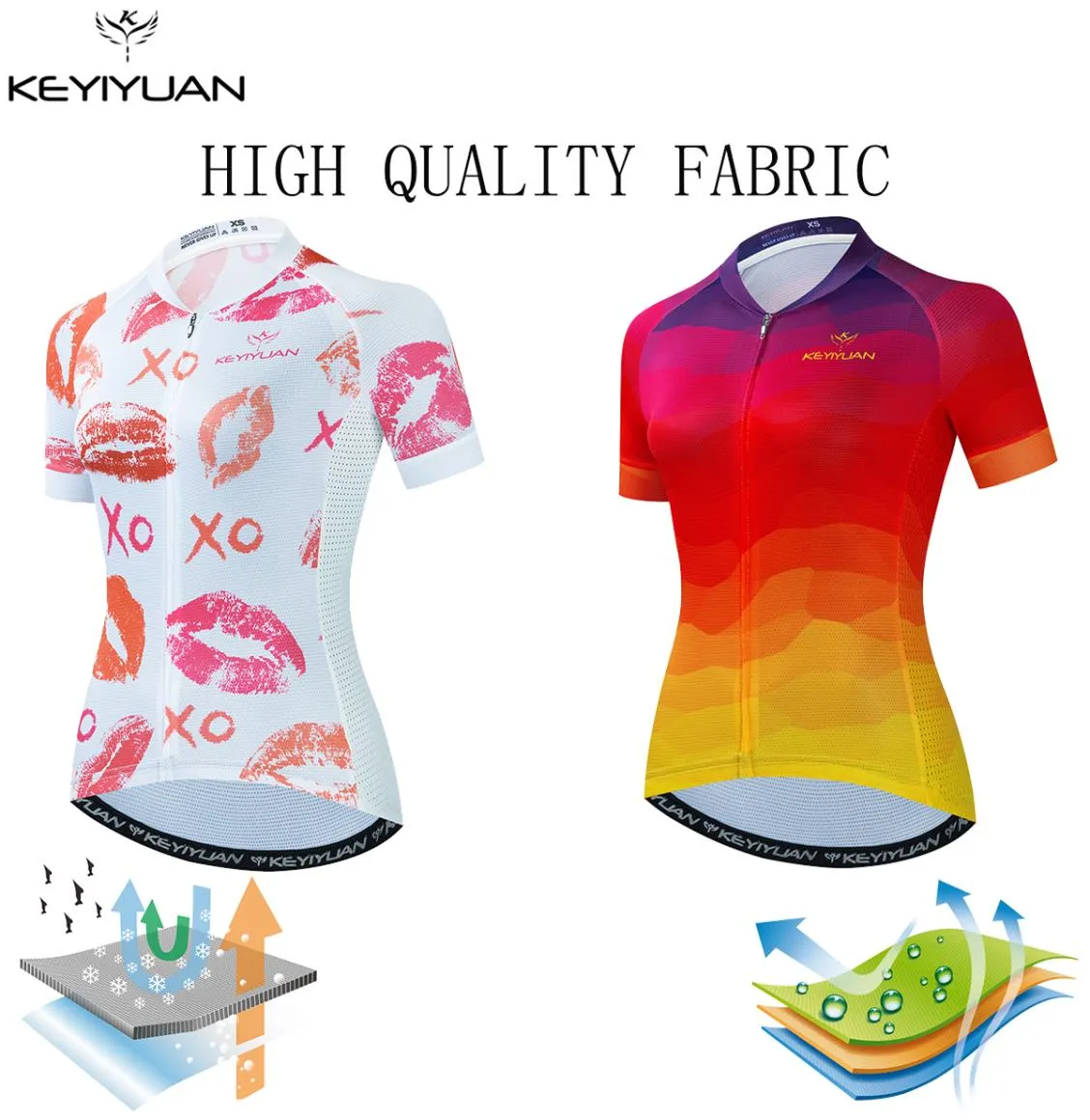 Keyiyuan Retro Cycling Jersey Women039s 2022 Road MTB koszulka rowerowa Odzież Letnie rowerowe rowerowe topy oddychane 51555729