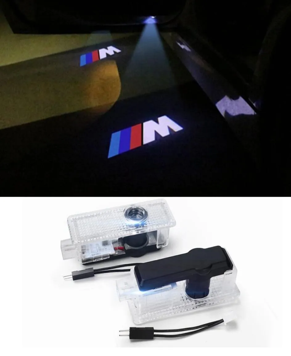 Grolish da 2 pacchetti per auto a led Logo Porta del proiettore Passo di cortesia Light per M Audi Series7099646