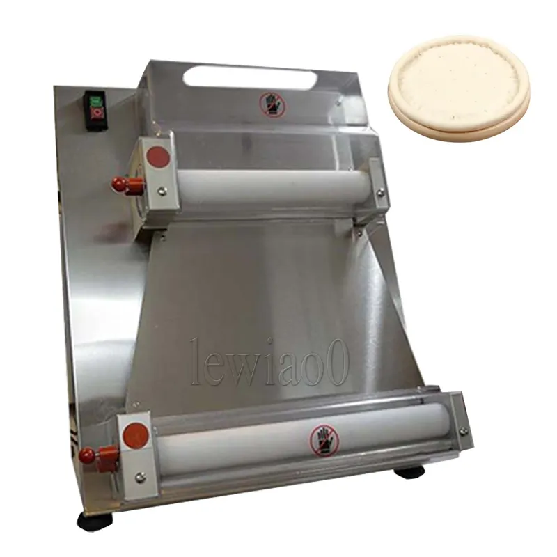 Stainless Steel Pizza Bottom Cake Forming Machine Semi Automatic Desktop Dough Sheeter Roller Machine