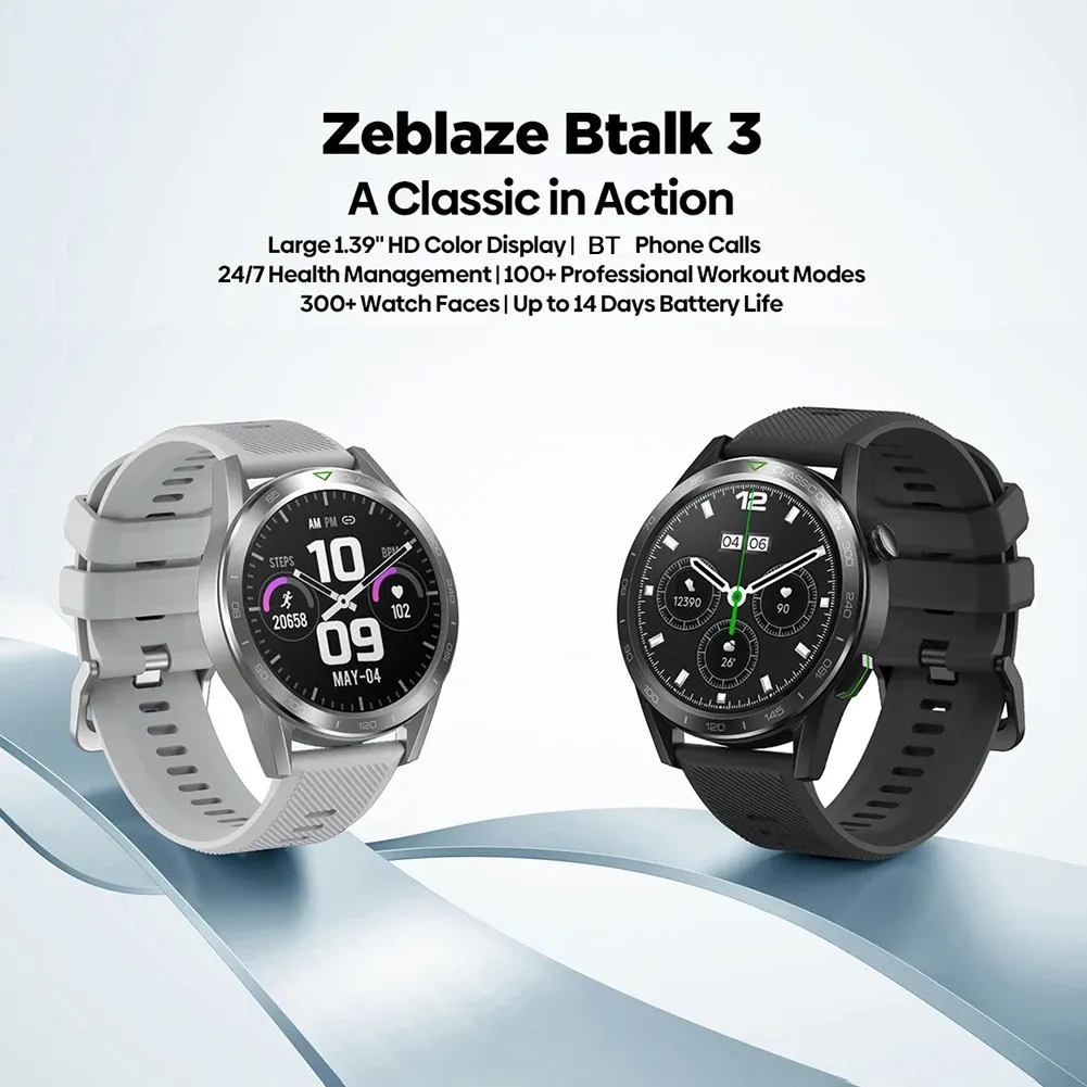 Uhren 1,39 Zoll IPS HD -Bildschirm Smart Watch IP 68 wasserdichte Edelstahl Smartwatch Voice Asistant 24H Gesundheit für Android/iOS -Telefone