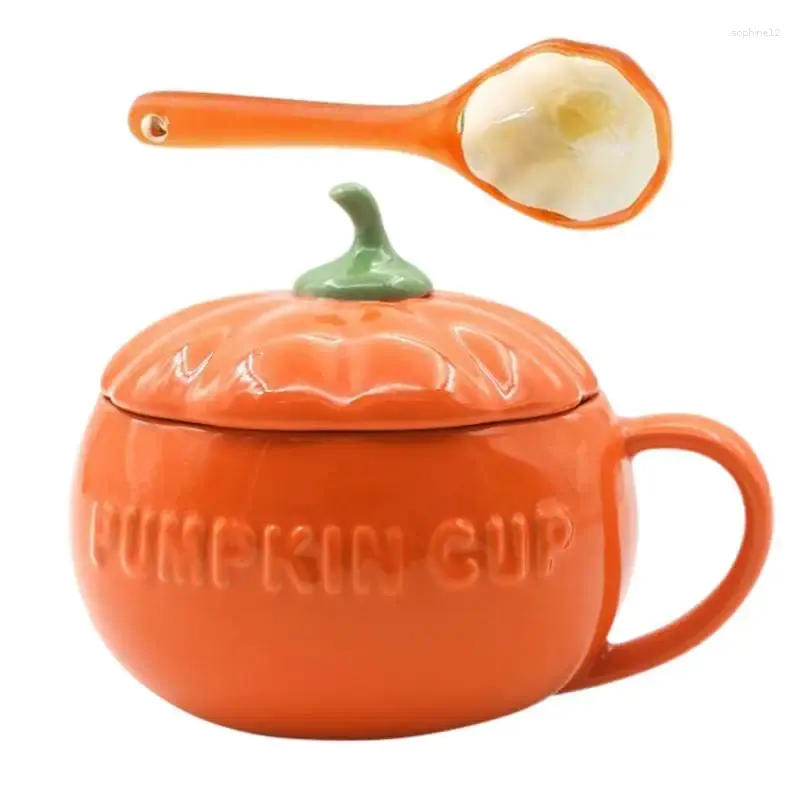 Tazze di zucca tazza di Halloween tazza di ceramica del diavolo gotico per arredamento autunno regali Cappuccino