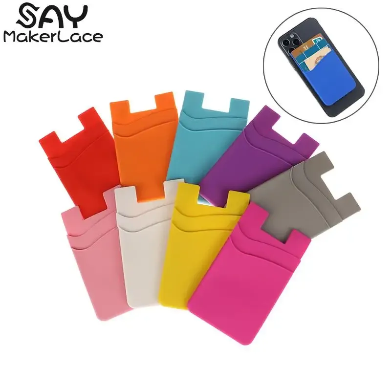 Adhesive Sticker Phone Back Cover Double-layer Silicone Card Holder Pouch  for Mobile Phones from Dhgate Access Control Card - price 19.69