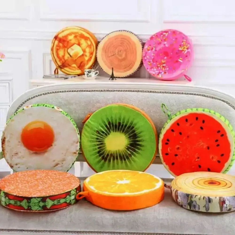 Plush Fruit Seat Minimo Pads Round Chair Cushions For Sofa Garden Dining Office Kindergarten Toy Fruit Cows From Homepro1 12.06 DHgate.Com