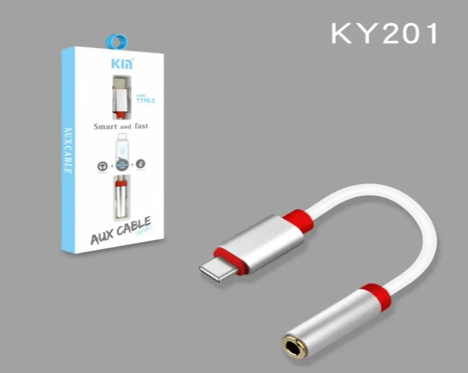 Adaptateur d'écouteur de type C à 3,5 mm Convertisseur de casque de câble numérique pour les téléphones Huawei Samsung 4571820