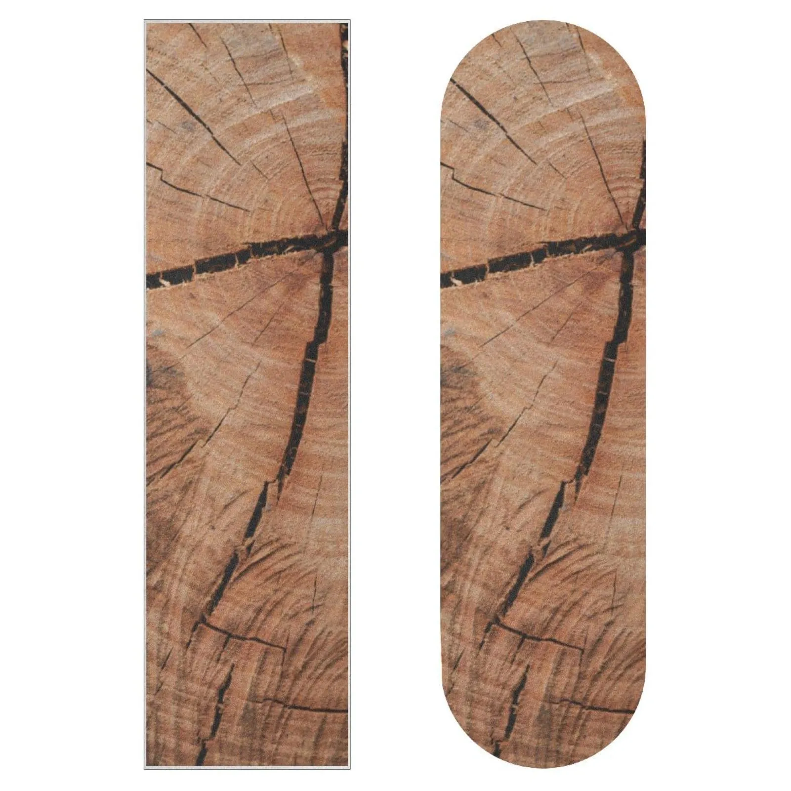 Skateboards Grip fita design de coração esculpido no fundo de madeira Longboard Anti -Slip Slip Skateboards Paper 33x9 polegadas