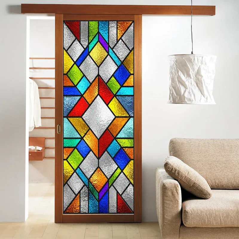 Filmer Privacy Window Film Static Clanges Stained Glass Nonadhesive AntiUV Protection Heat Control Door Stickers For Home