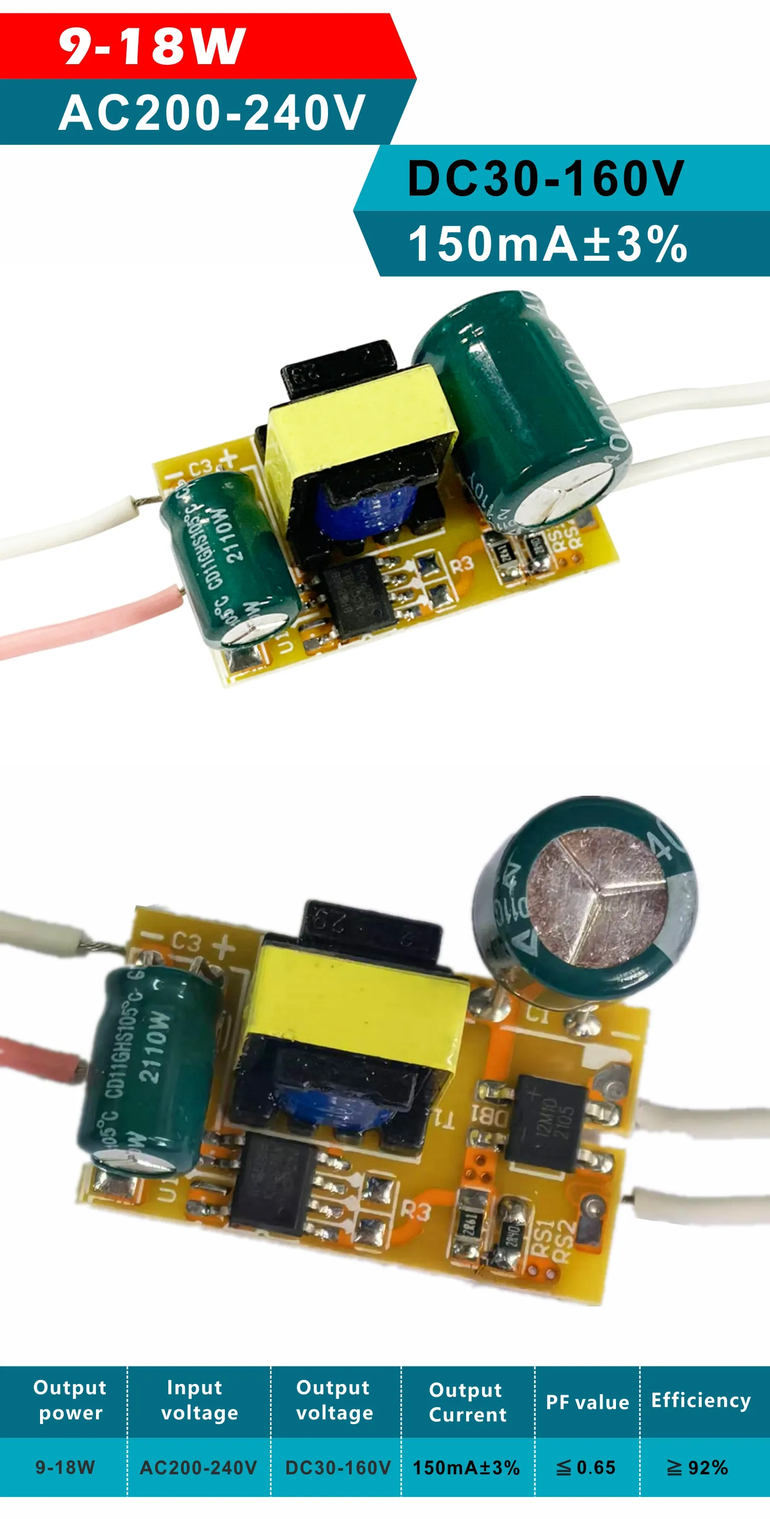 LED Light Driver: 9 18W Transformer For AC200 240V... From Ddmydec, $44 ...
