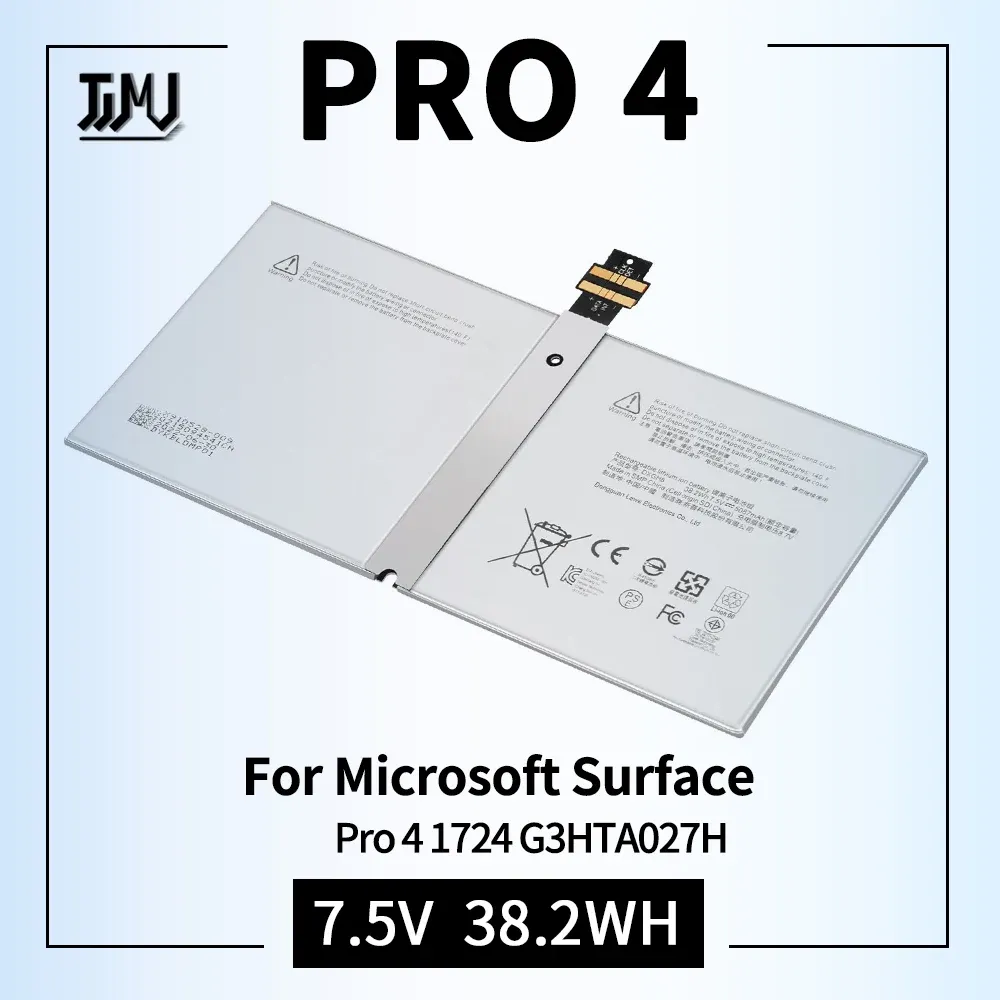 Батареи Dynr01 G3HTA027H Замена батареи для ноутбука для Microsoft Surface Pro4 Pro 4 1724 12,3 дюйма Tablet Dynro1 G3HTA026H G3HTA027H