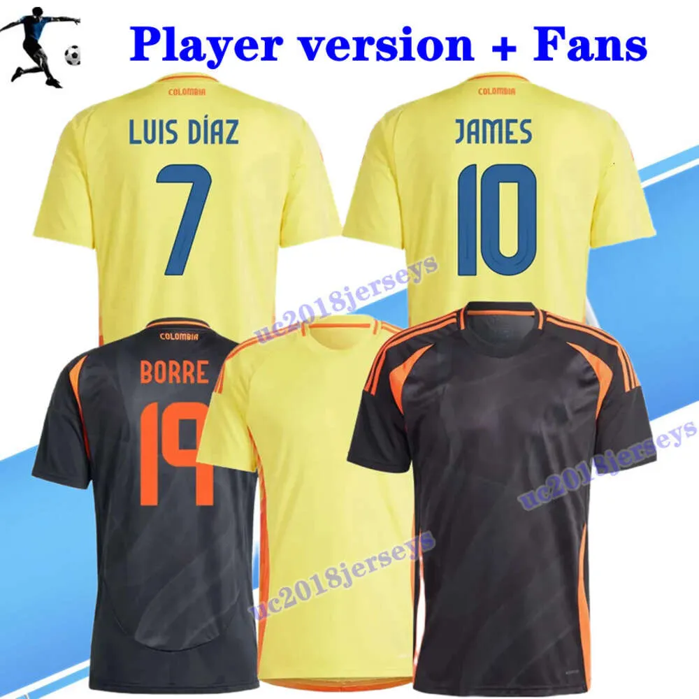 2024 2025 Colombia James Soccer Jerseys Falcao Borre Luis Diaz Cuadrado J.lucumi D.Sanchez Cordoba J.Lerma L.Sinisterra Borja Équipe nationale 24 25 Football