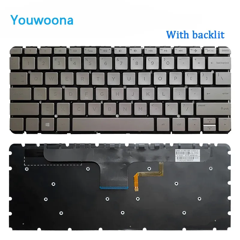 Teclados novo teclado de laptop original para HP Envy 13AB 13AB016NR TPNI127 com retroiluminação