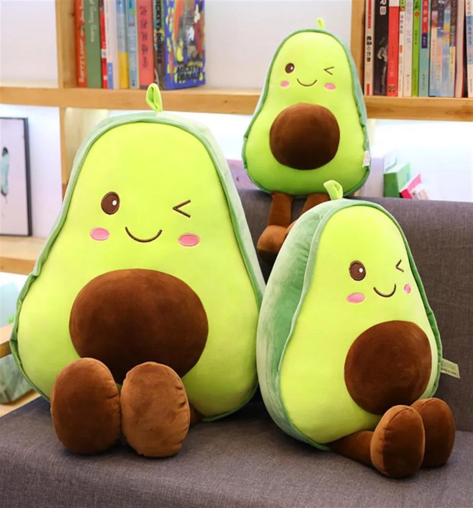 Новые подушки из авокадо фаршированные игрушки милые творческие фруктовые кукол подушка подушка.