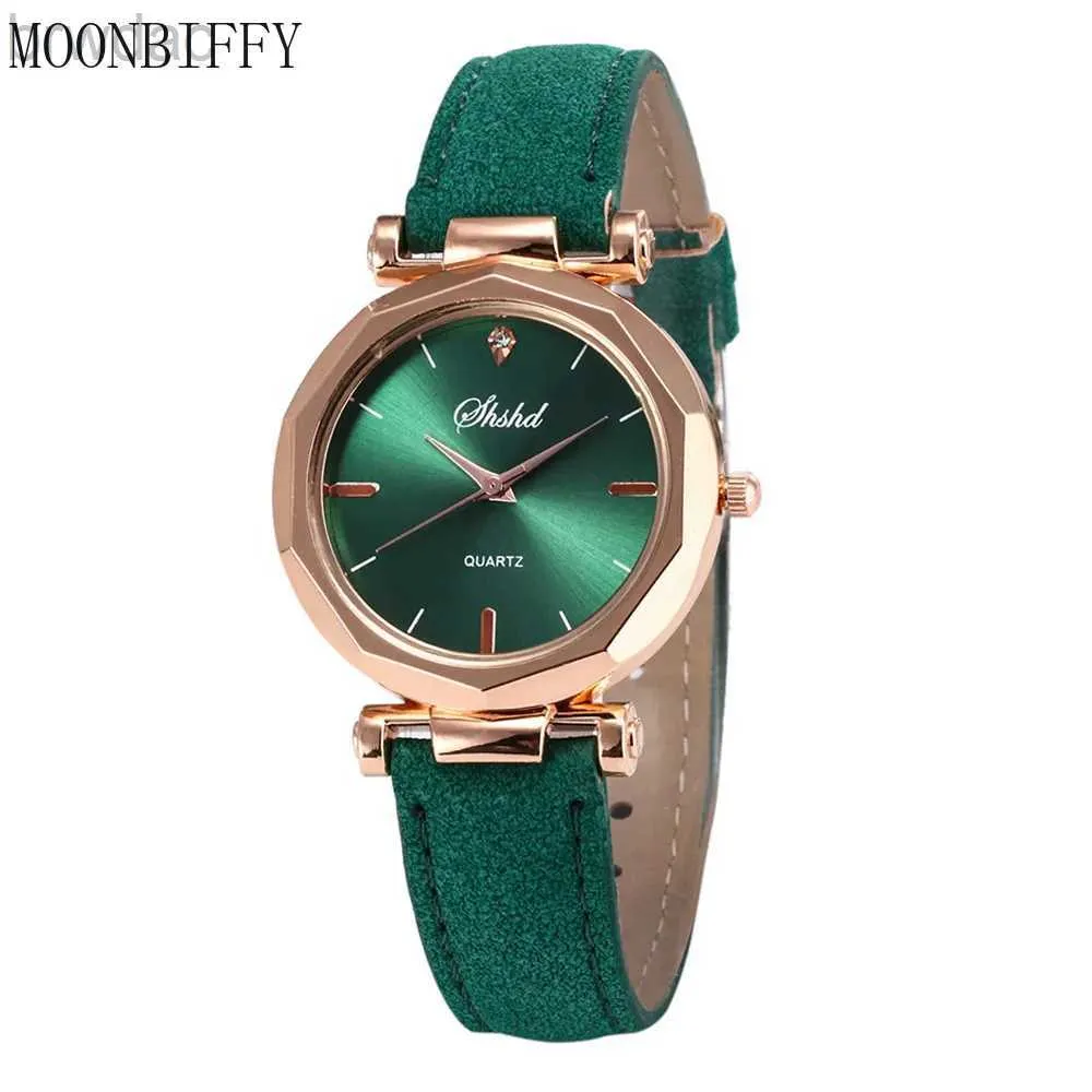 Zegarki damskie moda skórzana skóra casual zegarek luksusowy analogowy kwarc kryształowa ręka na rękę luksusowe damskie zegarki dla kobiet renogio 240409