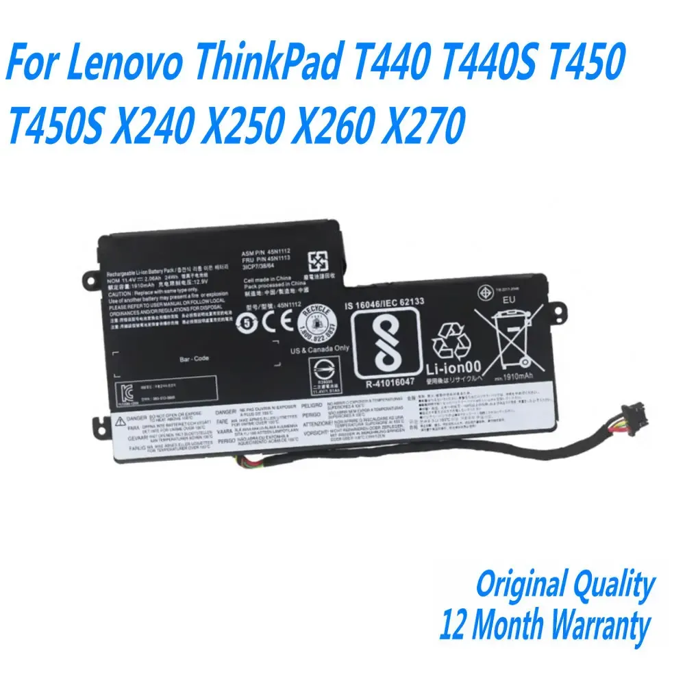 Батареи Новый 11,1 В 24WH 45N1110 45N1111 45N1112 Батарея для ноутбука для Lenovo ThinkPad T440 T440S T450 T450S X240 X250 X260 X270