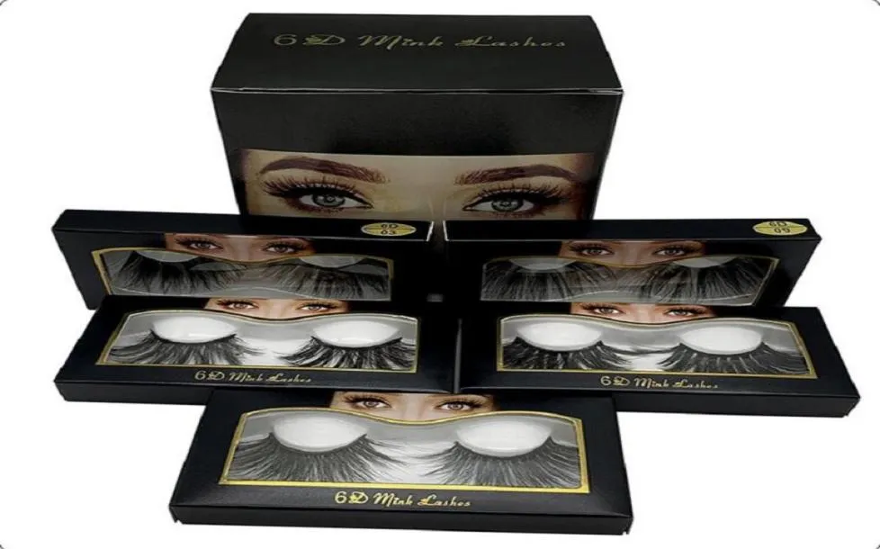 6d Mink 25mm Wimpern 100 Volumenkreuzskross langes Haar 3d 25 mm falsche Wimpern Augen Wimpern gefälschte Wimpern Make -up Wimpern Erweiterung T3183631