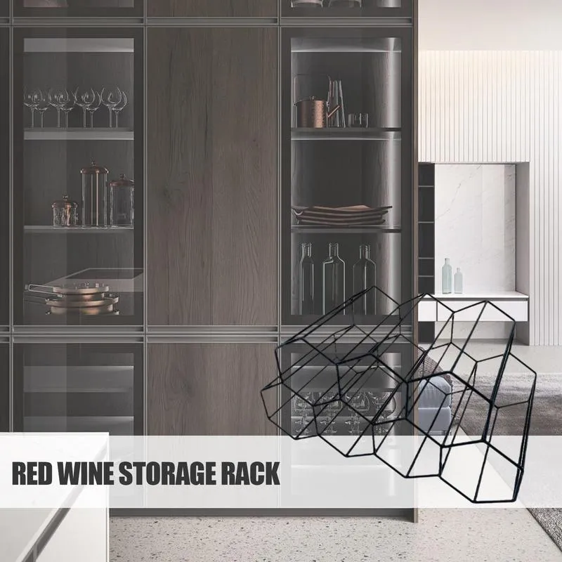 Freestanding Wine Rack Counter: Black Cabinet Wine Display For Red