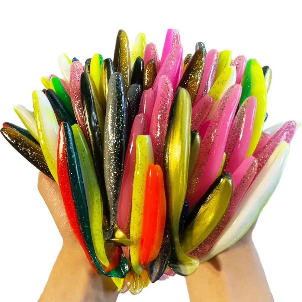 bulk fishing lures china 20-Pack Peekiis Factory Direct Lure Blanks Paddle Tail Bulk Fishing Plastics