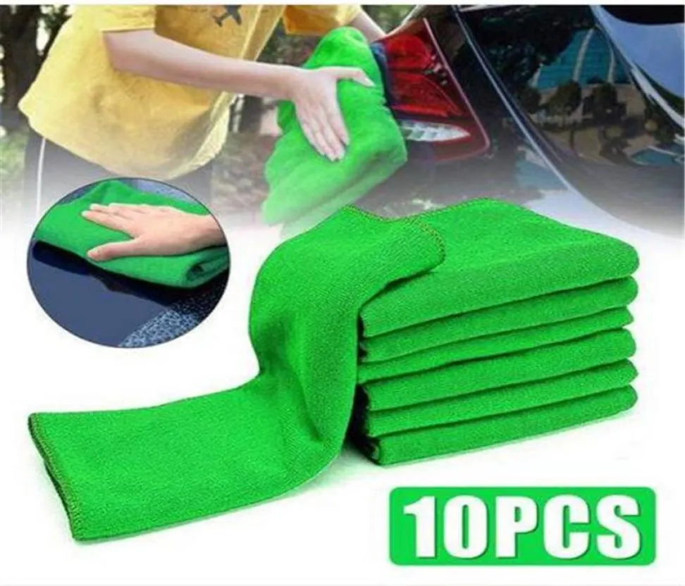 Loles 10pcs Microfibra automática Limpeza de microfibra Auto Detalhando panos macios Lavar toalha Duster8825250