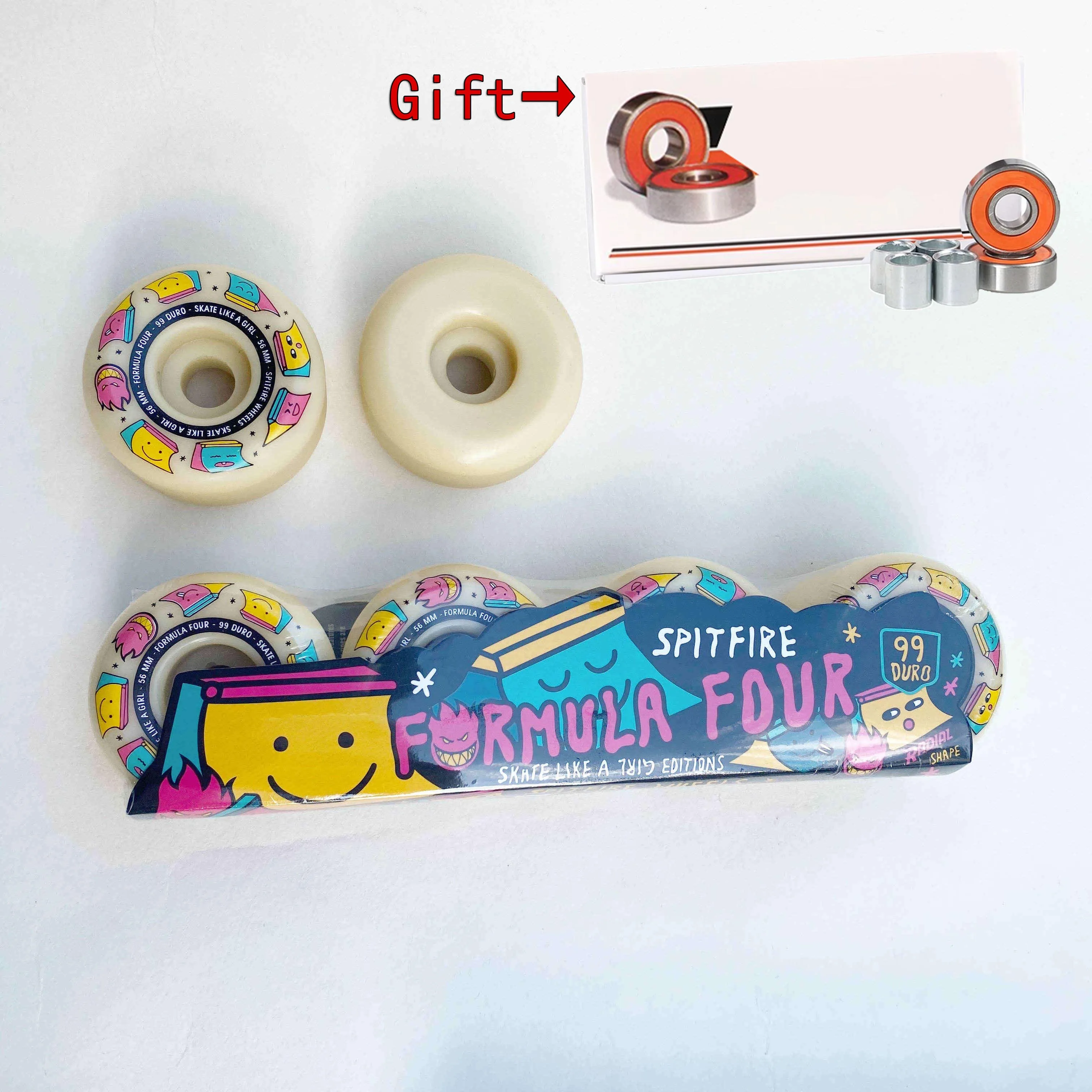 Spitfire skate wheels - 52mm, 101duro, 53mm/54mm-99duo