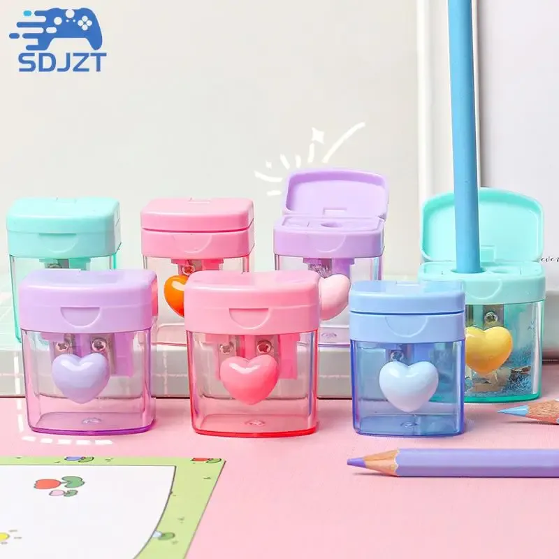 TCJJ Pencil Sharpener With Container For Kids, Unicorn Pencil Sharpener For Home And Classroom