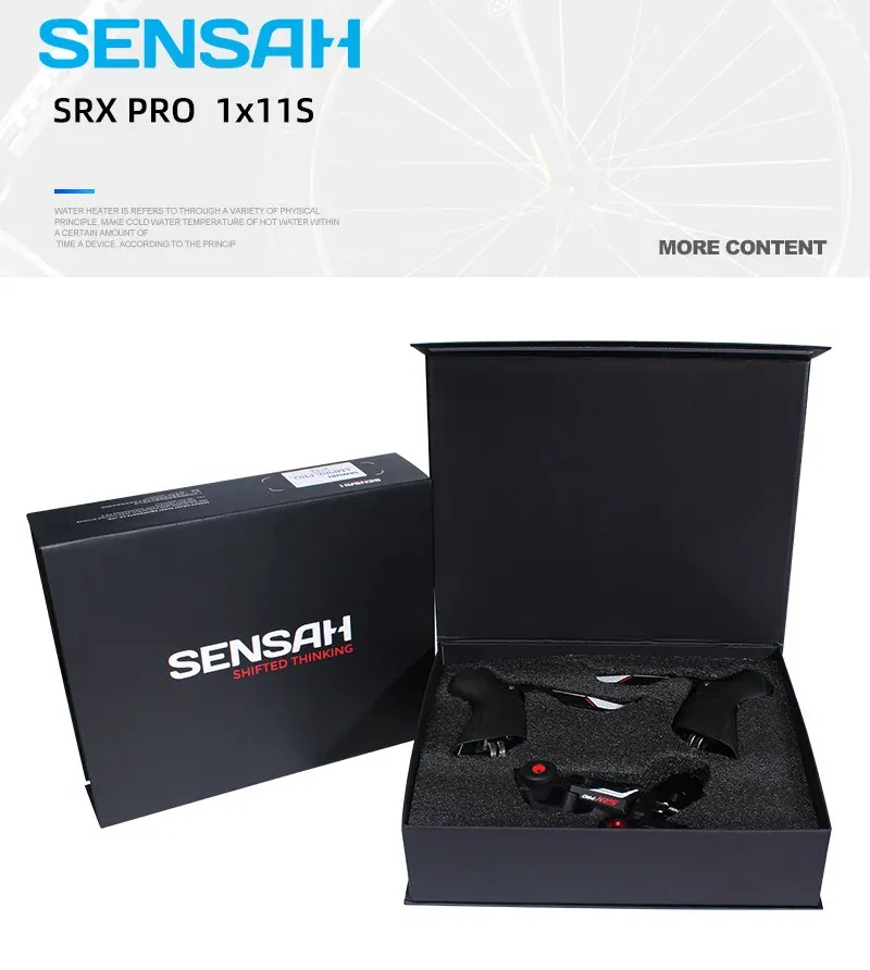 Sensah SRX Pro 1x11 Speed ​​Road Bikes Derailleurs Groupset Sti R/L Shifter Spak och bakre derailleurs cyklo-krosscykeldelar