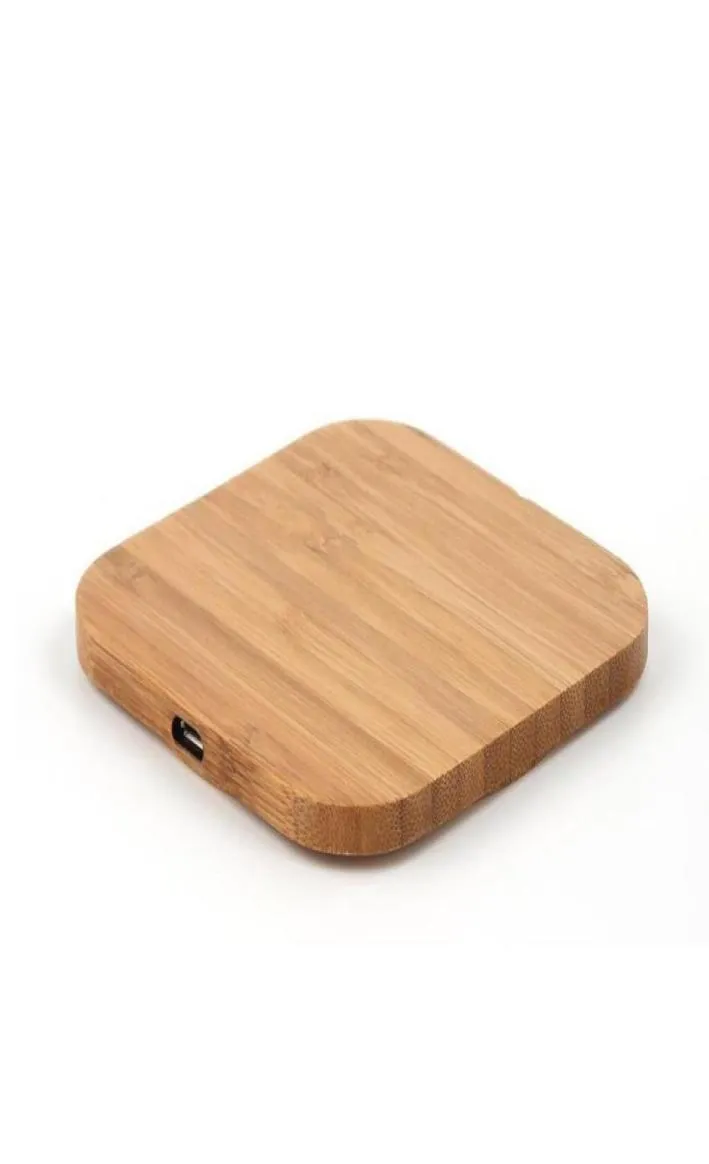 Qi Wireless Charger Slim Wood Charging Pad för iPhone 11 Pro x 8 Plus Xiaomi 9 Smarttelefonladdare för Samsung S9 S8 S10 Plus5337343