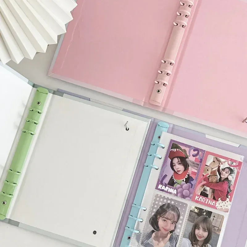 IFFVGX NIEUWE KAWAII DOG A5 KPOP BINDER FOTOCARD Collection Book Photo Album IDOL Picture Card Holder Ins Student School Stationery