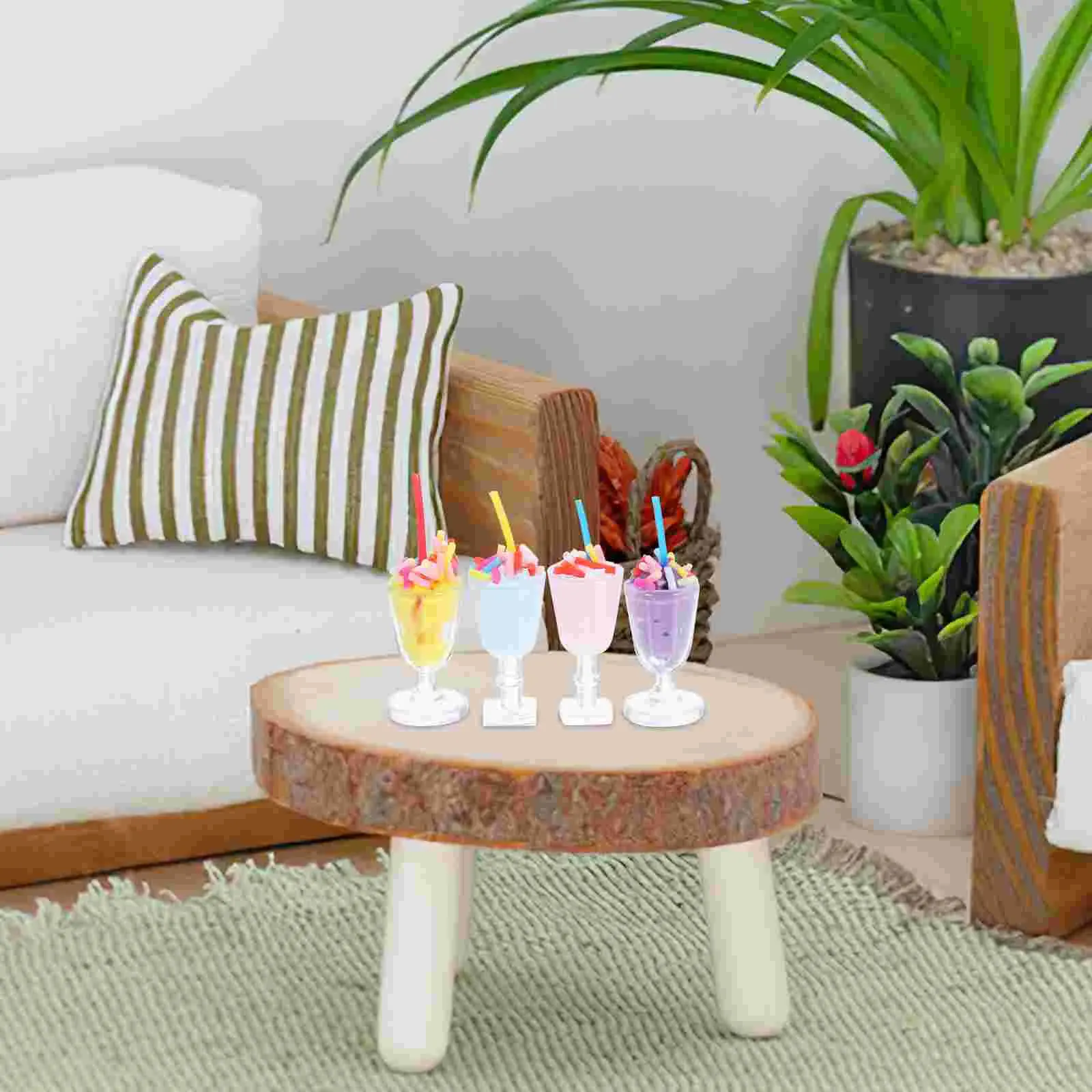 12pcs Dollouse Ice Cream Decorações