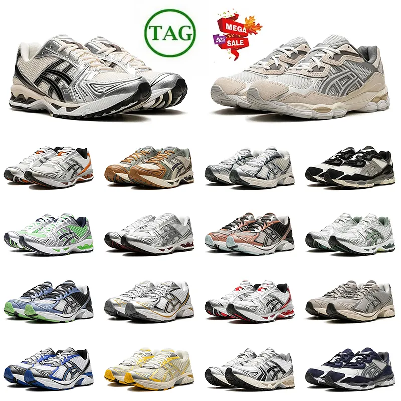 Asics Gel Kayano 14 Nyc Gt 1130 2160 Tigers Running Shoes Low OG 【code ：L】White Clay Canyon Cream Black Metallic Plum Trainers Outdoor Sports Sneakers