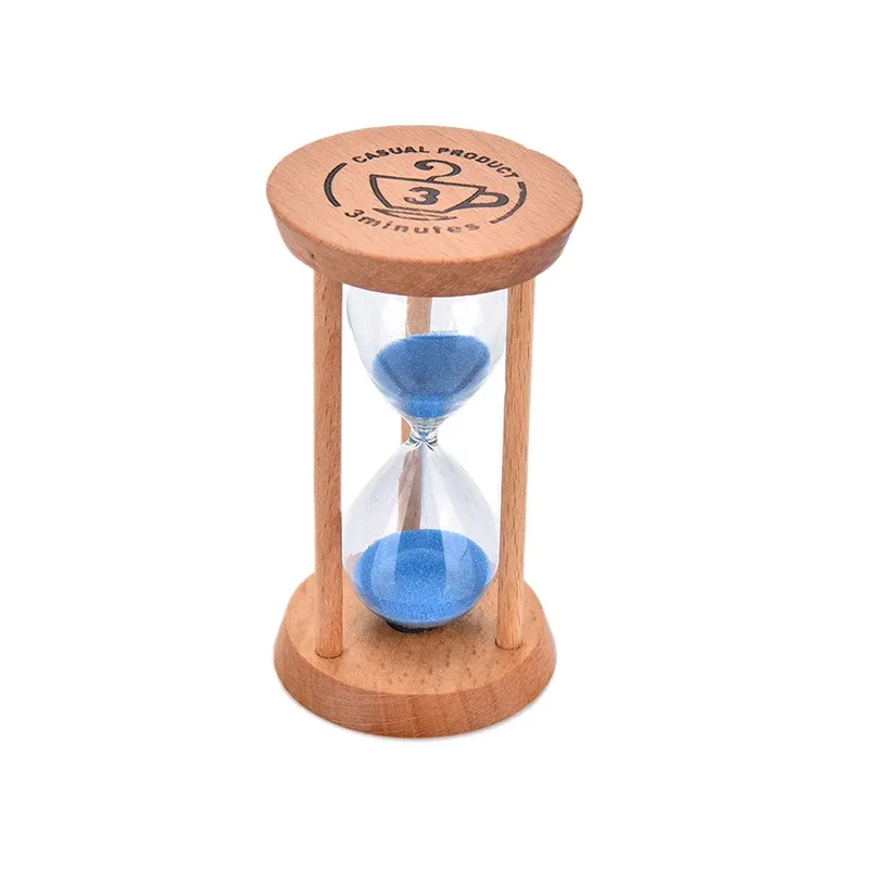 2021 Neu 3 Minuten Holzrahmen Sandglas Sandglas Sanduhr Home Küchen Timer Uhr Dekor Geschenk
