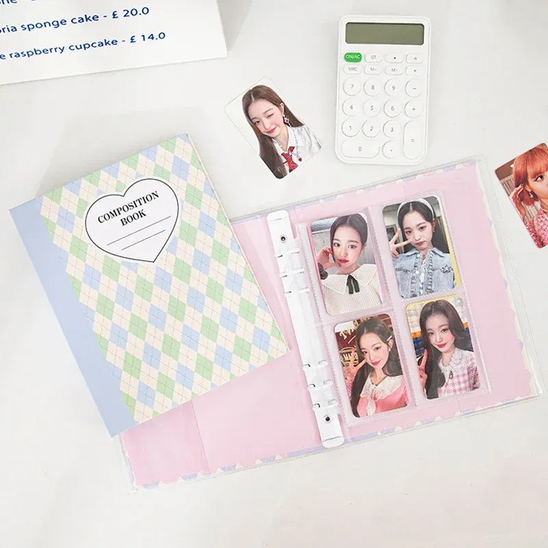 A5 Photocards Binder Holder Kawaii Photo Album Cover Idol Star Cards Collect Book Kpop Card Albums 10pcs Inner Pages Kpop Decor