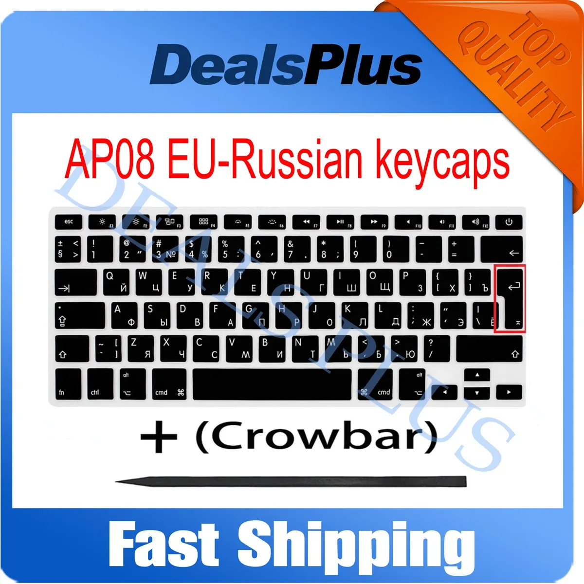 Caps Nouvel ordinateur portable AP08 Russie Russie Ru Keycaps Keys Keycap + Crowbar pour MacBook A1369 A1466 A1425 A1398 A1502 20112017