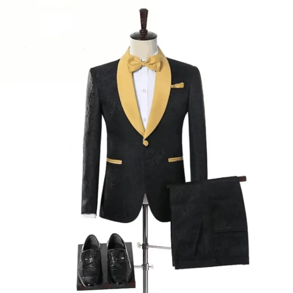 Terno Masculinos Completo Casual Men Suit Groom Wedding Tuxedos Costume Homme per 240407