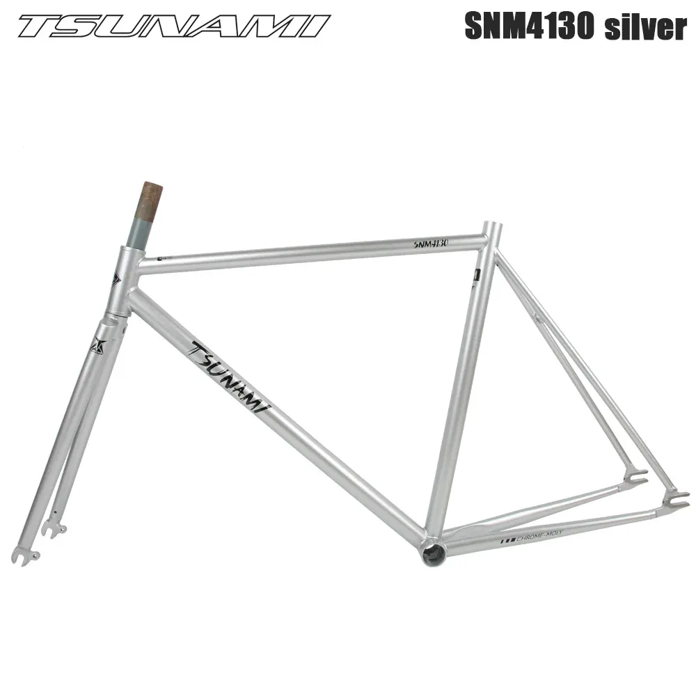 Tsunami Fixed Gear Bicycle Frameset SNM4130 700C x 52 cm Chrom-Molybdän Rennspur Bike Fixie Rahmen Rahmen Rahmen