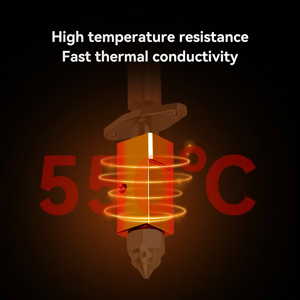 Kit hotetend aggiornato per la creazione k1/k1 kit di blocco di riscaldamento ceramico massimo 550 ° C Stampa ad alta velocità ad alta temperatura per k1/k1 max