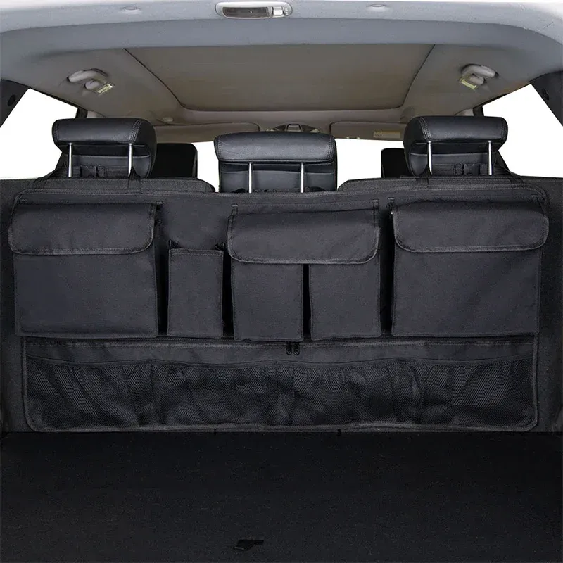 Много карманный автомобильный багажник-организатор подвесной пакетик для хранения сидений с 9 карманами водонепроницаем