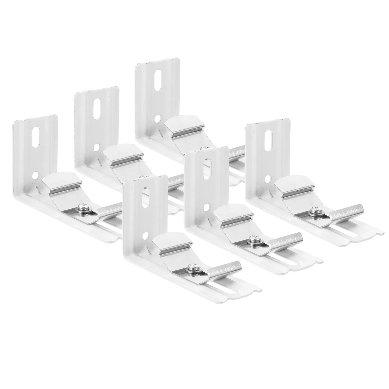 6 Pcs Decor Vertical Blind Bracket Clip Valance Clips Brackets For Curtain Rods Over Blinds Replacement Parts Slats